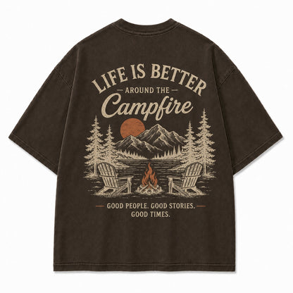 Campfire Evenings Outdoor Graphic Tee