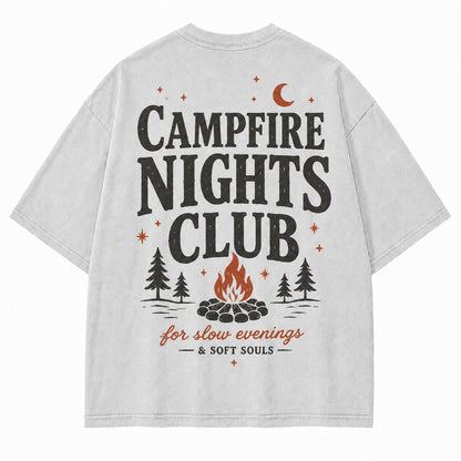 Campfire Nights Club Relaxed Graphic Tee