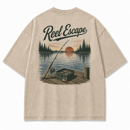 Reel Escape Lake Fishing Tee