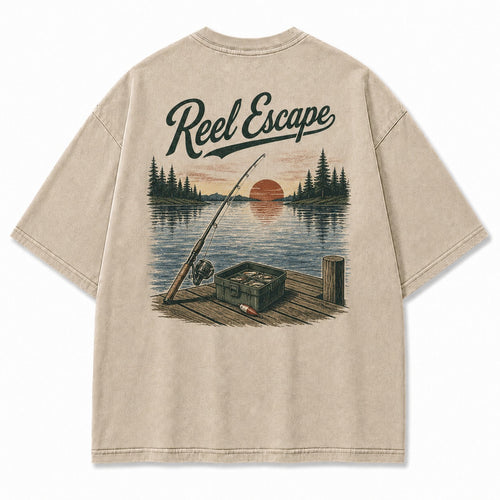 Reel Escape Lake Fishing Tee