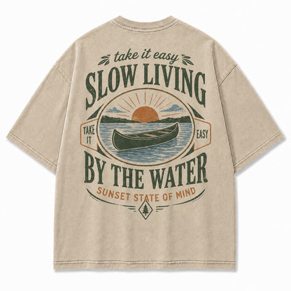 Slow Living By the Water Tee
