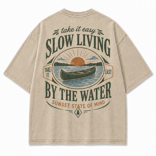 Slow Living By the Water Tee