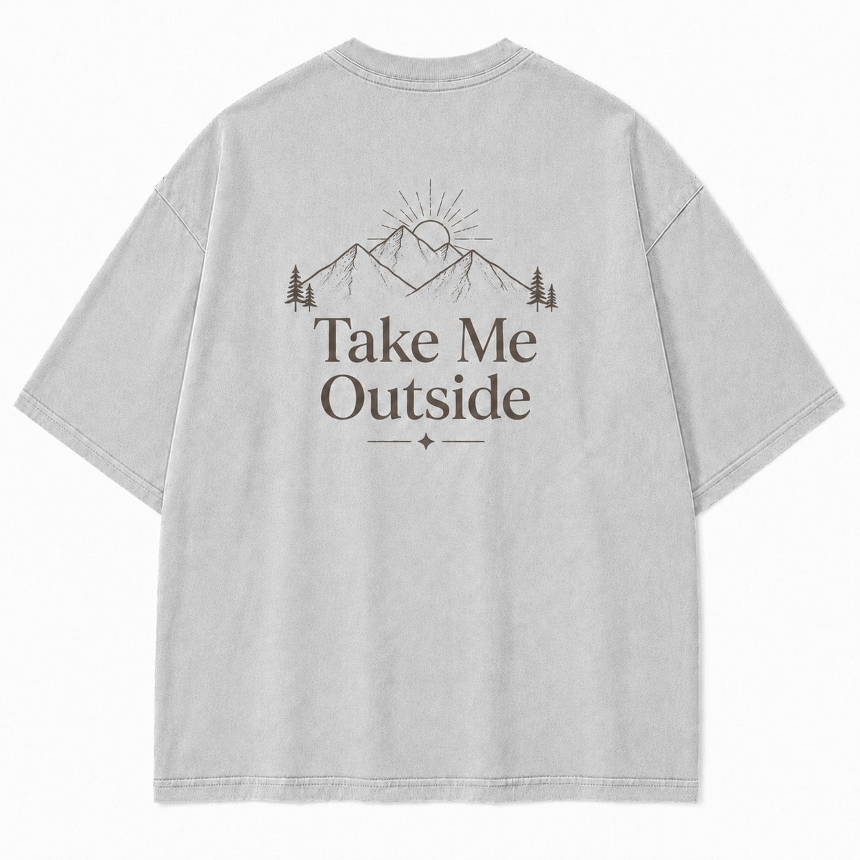 Take Me Outside Minimalist Mountain Tee