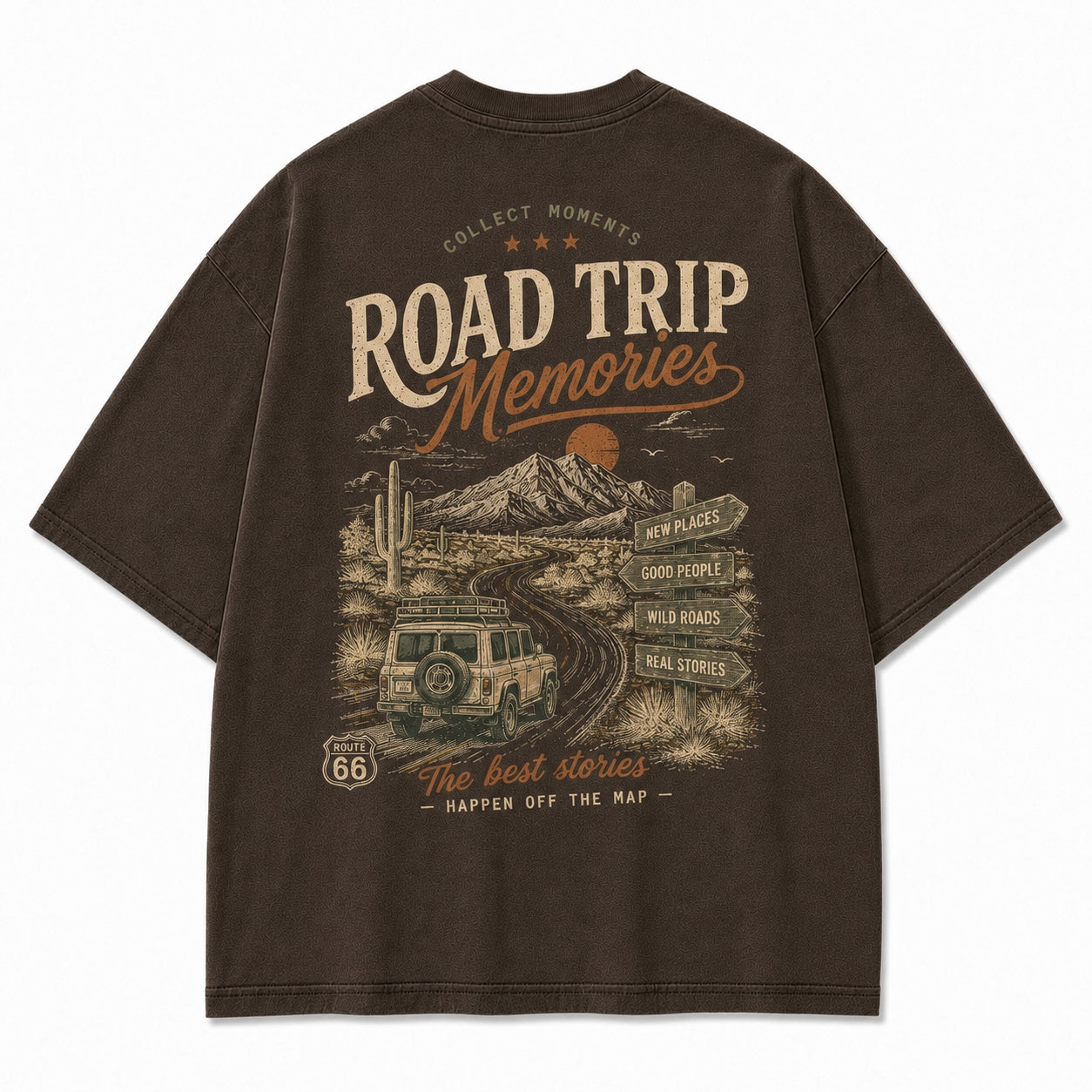 Desert Route Road Trip Graphic Tee
