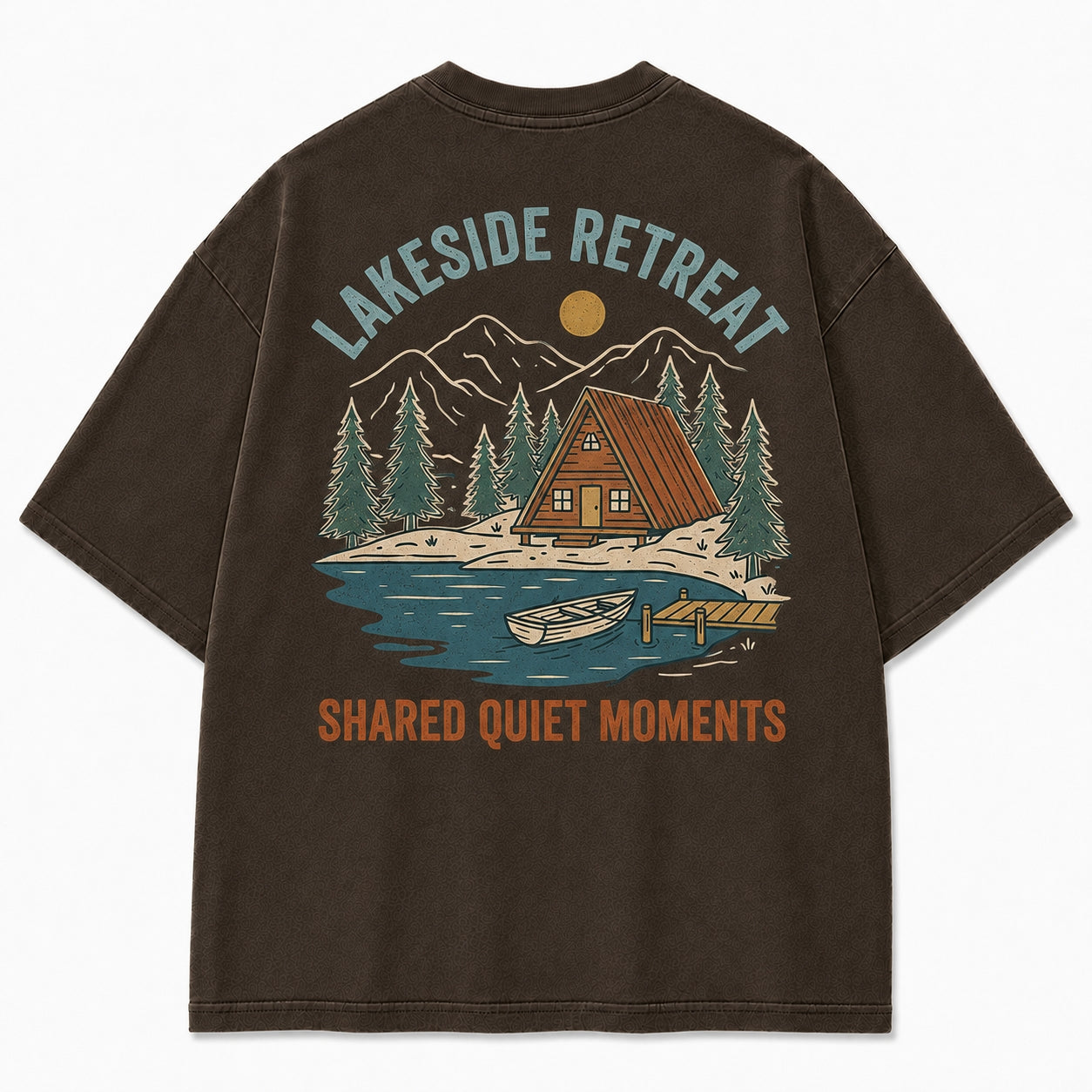 Lakeside Retreat Shared Quiet Moments Graphic Tee