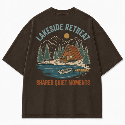 Lakeside Retreat Shared Quiet Moments Graphic Tee