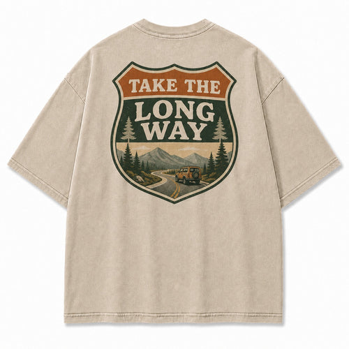 Take the Long Way Road Trip Tee