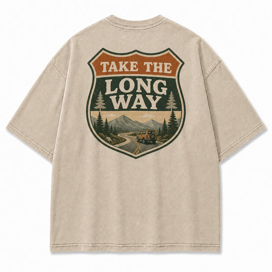 Take the Long Way Road Trip Tee