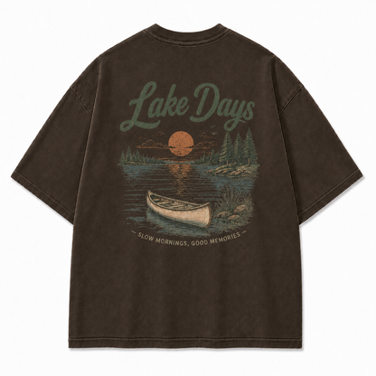Where Quiet Lake Mornings Become Good Memories Tee
