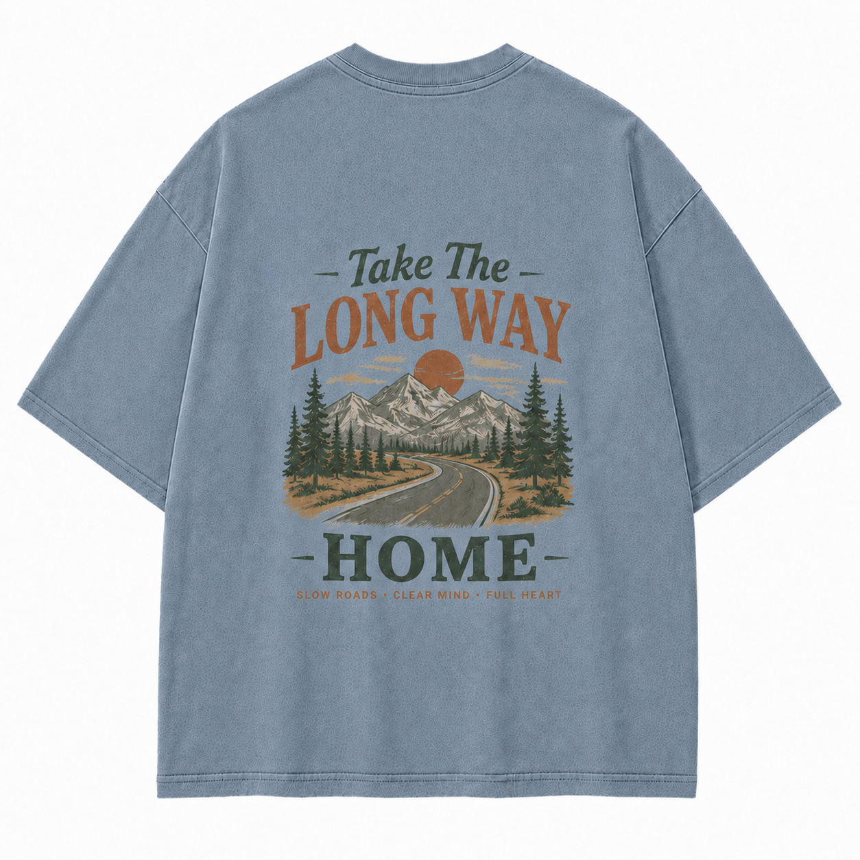 Slow Roads Full Heart Outdoor Graphic Tee