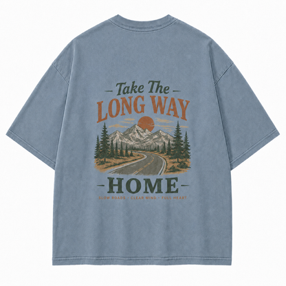 Slow Roads Full Heart Outdoor Graphic Tee
