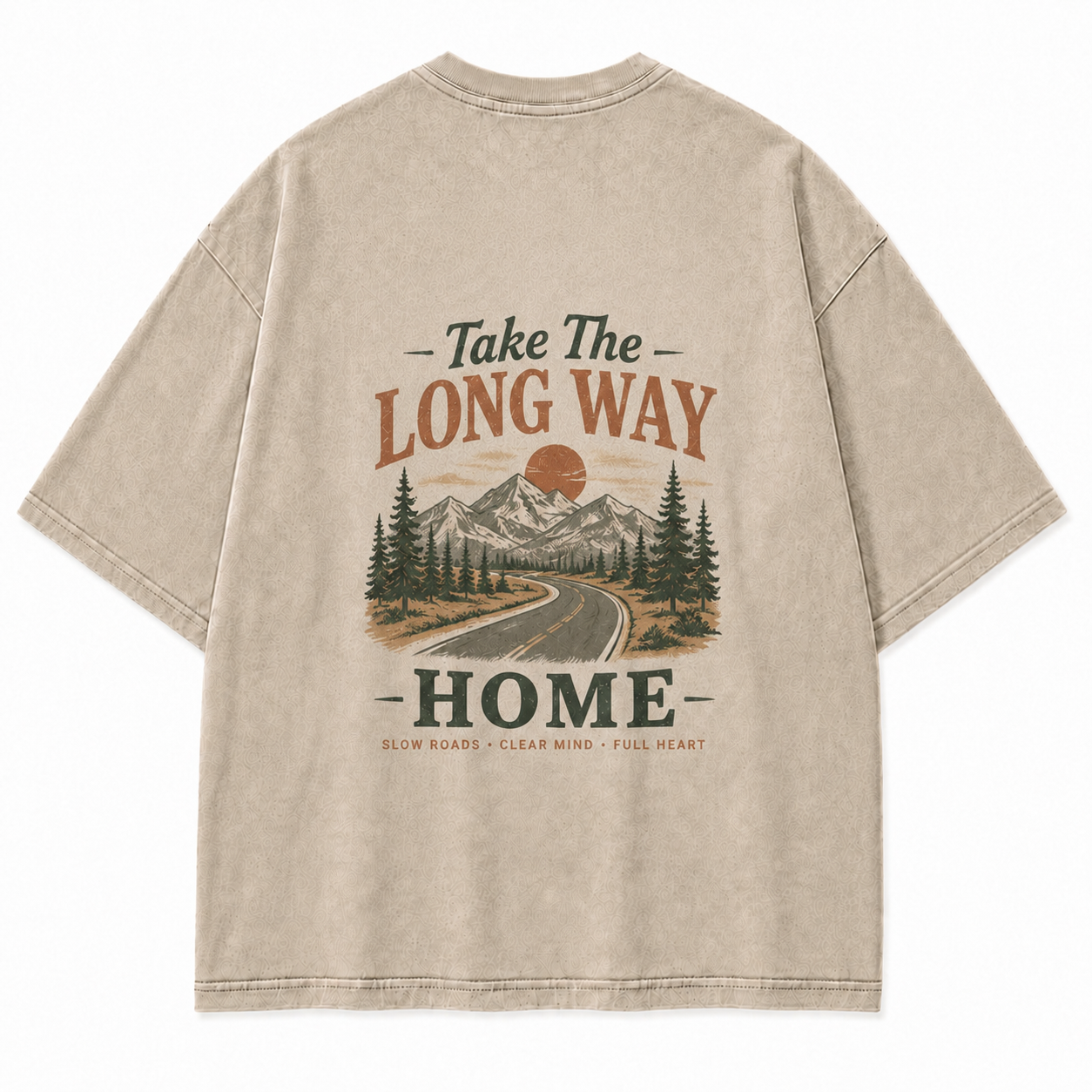 Slow Roads Full Heart Outdoor Graphic Tee