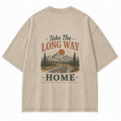 Slow Roads Full Heart Outdoor Graphic Tee