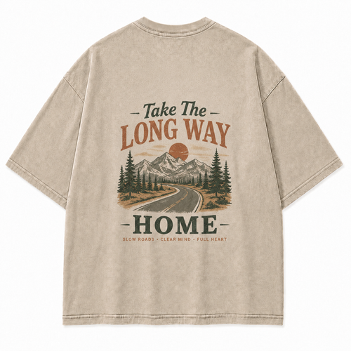 Slow Roads Full Heart Outdoor Graphic Tee