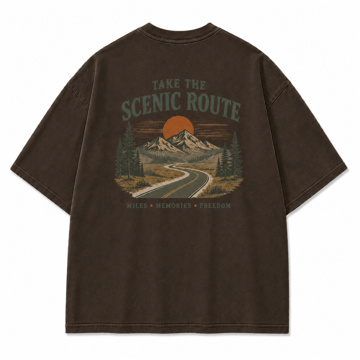Where the Scenic Route Turns Miles into Memories Tee