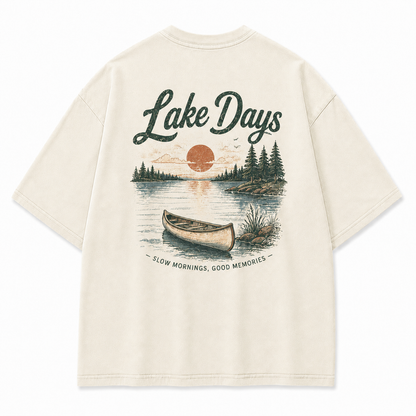 Where Quiet Lake Mornings Become Good Memories Tee
