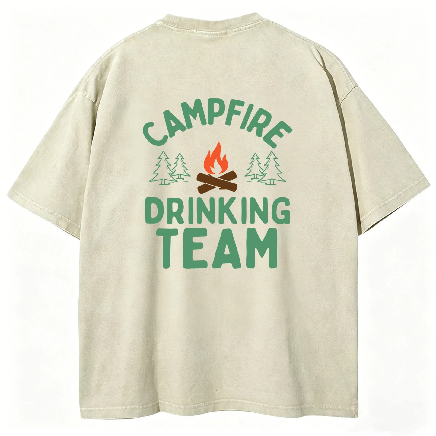 Campfire Drinking Team Washed T-Shirt