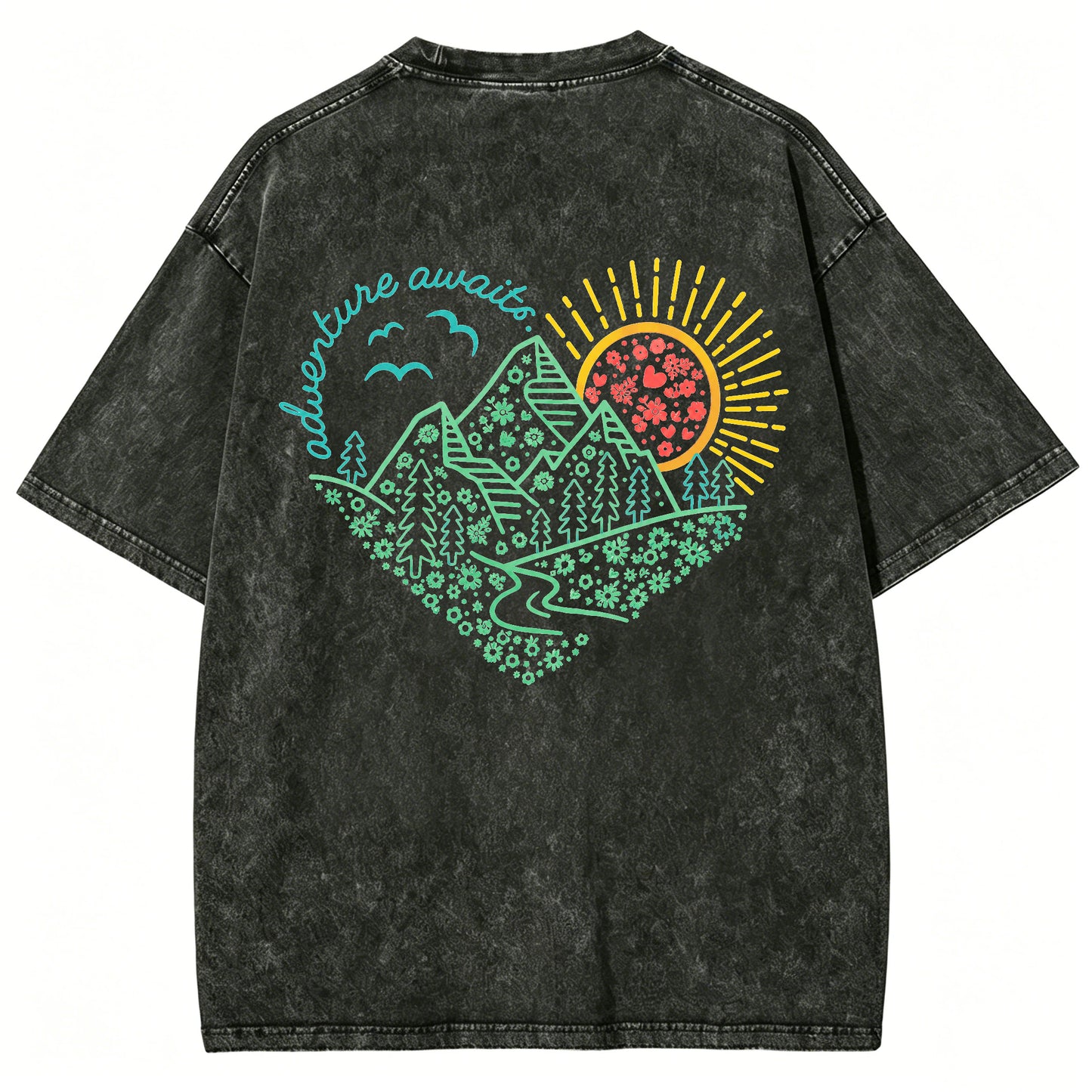 Adventure Awaits Washed T-Shirt