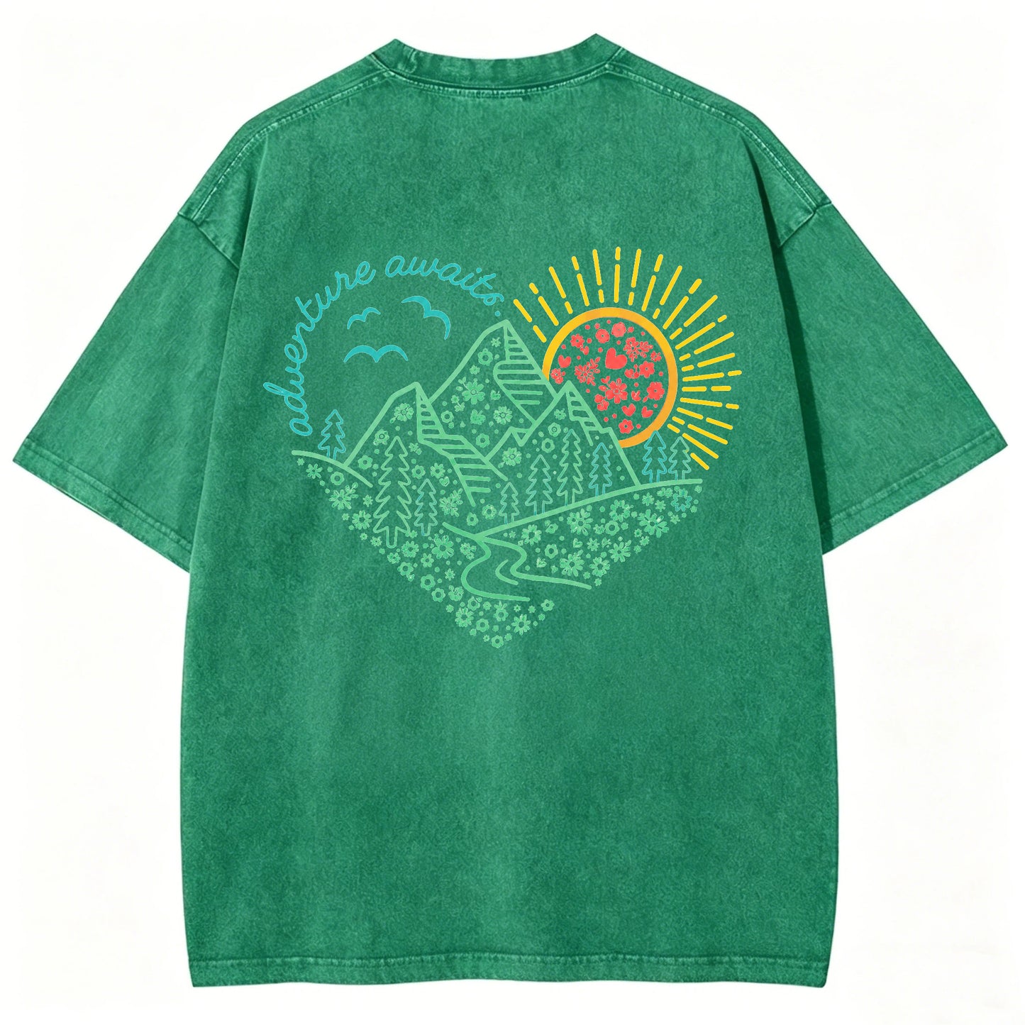 Adventure Awaits Washed T-Shirt