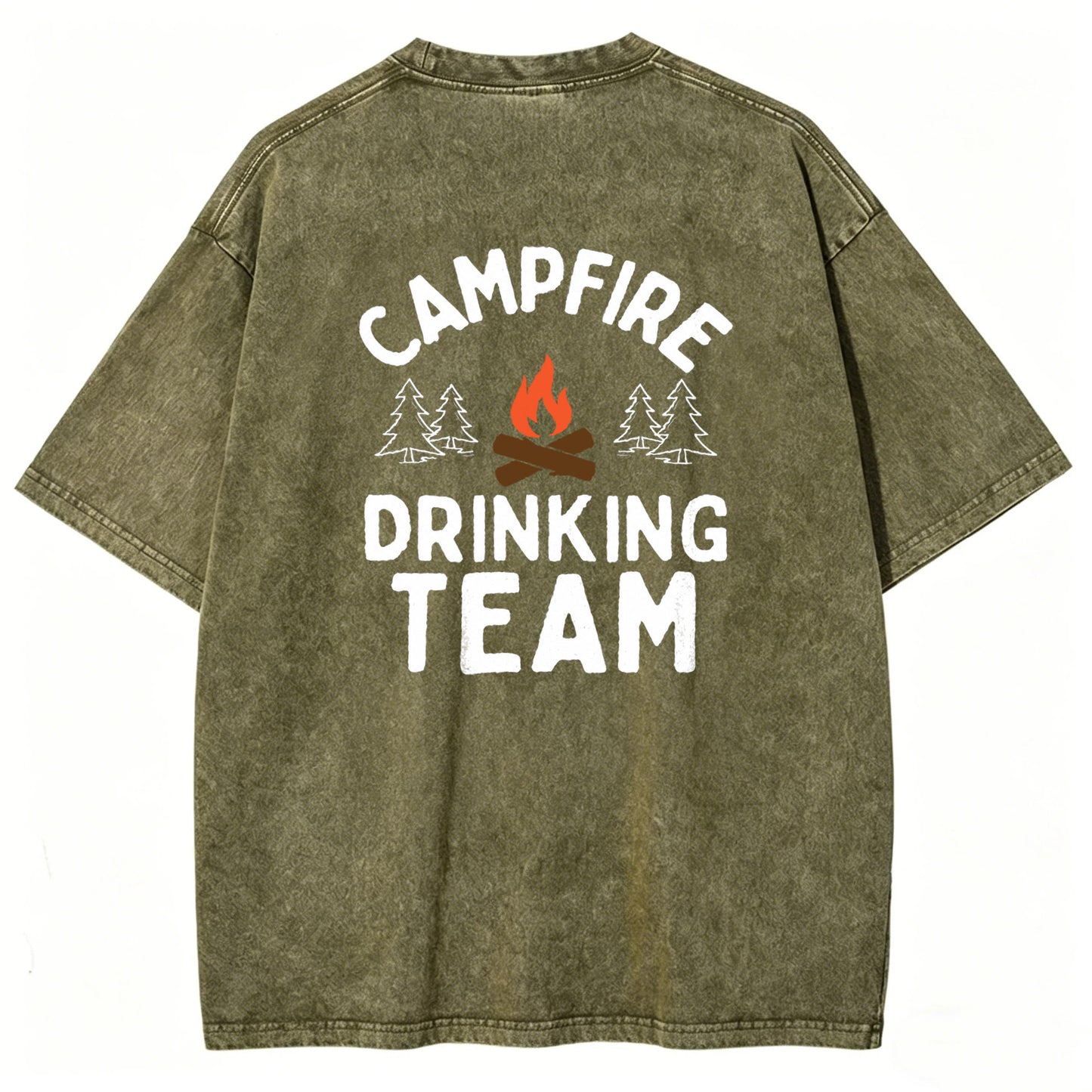 Campfire Drinking Team Washed T-Shirt