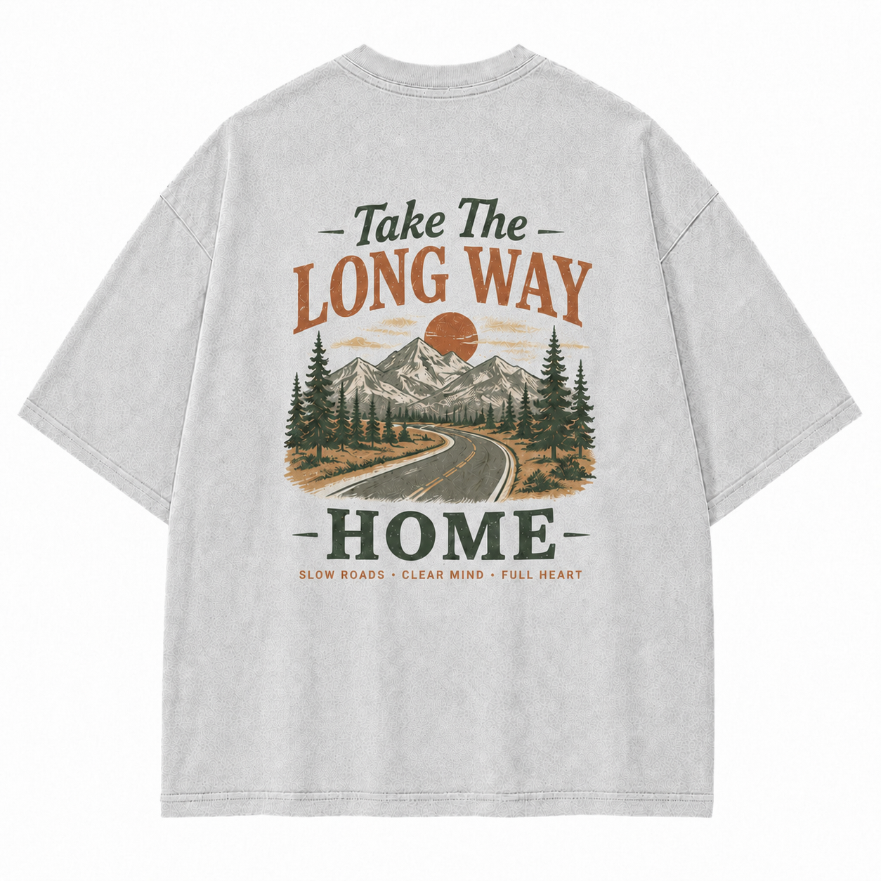 Slow Roads Full Heart Outdoor Graphic Tee