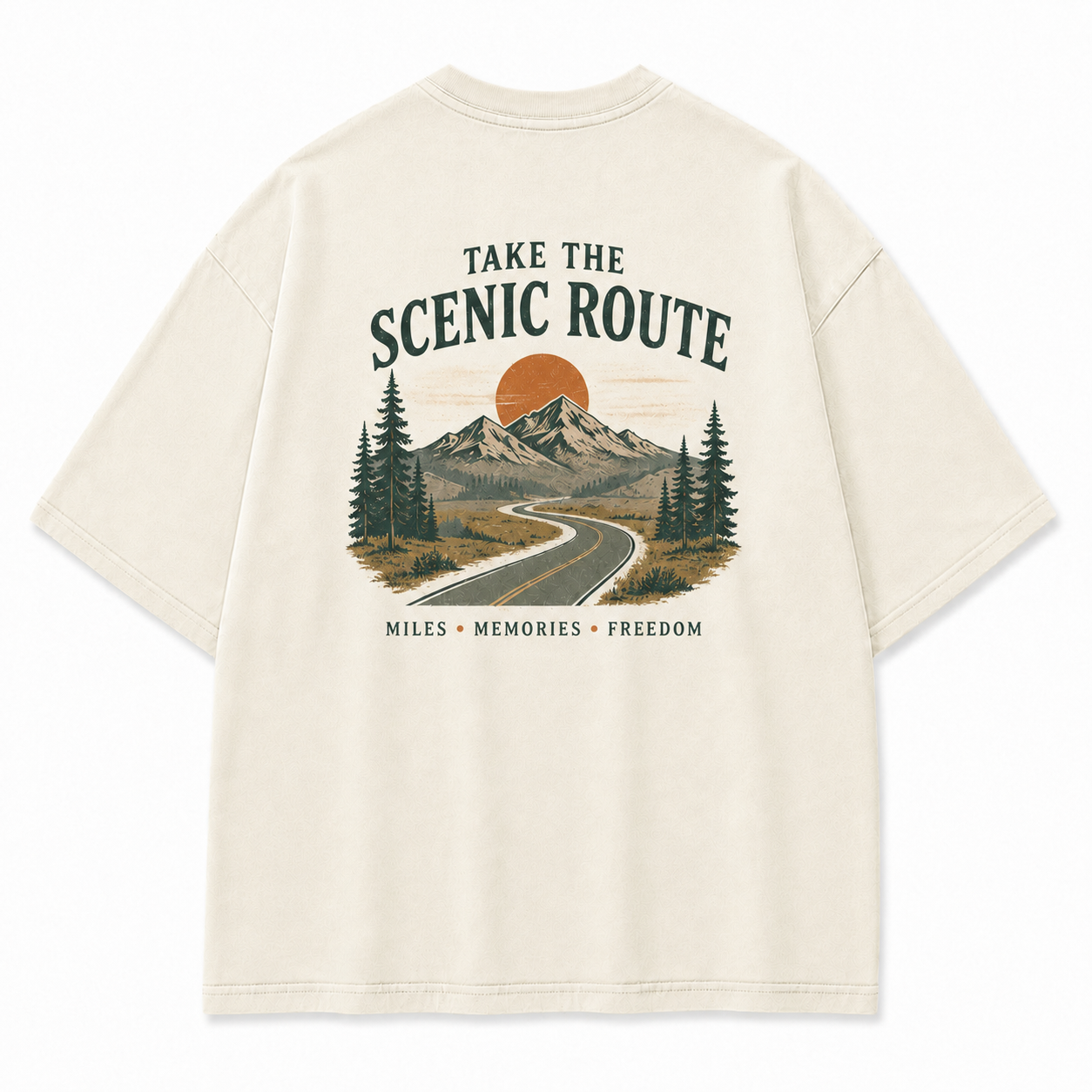Where the Scenic Route Turns Miles into Memories Tee