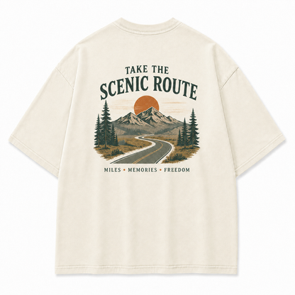 Where the Scenic Route Turns Miles into Memories Tee