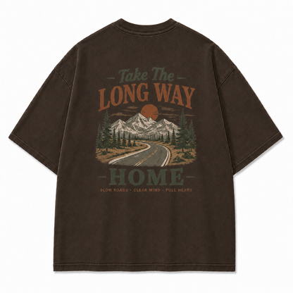 Slow Roads Full Heart Outdoor Graphic Tee