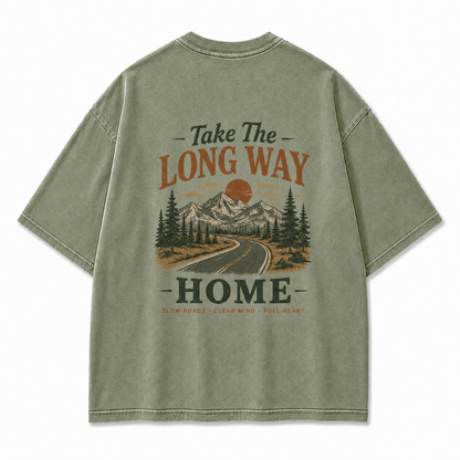 Slow Roads Full Heart Outdoor Graphic Tee