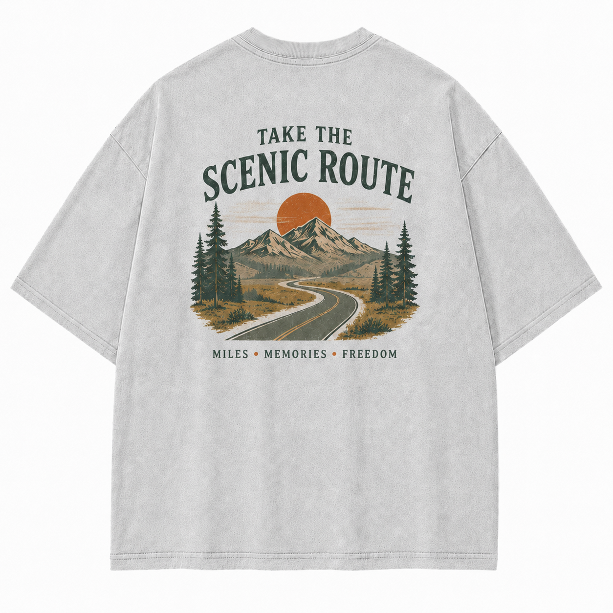 Where the Scenic Route Turns Miles into Memories Tee