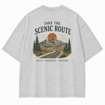 Where the Scenic Route Turns Miles into Memories Tee