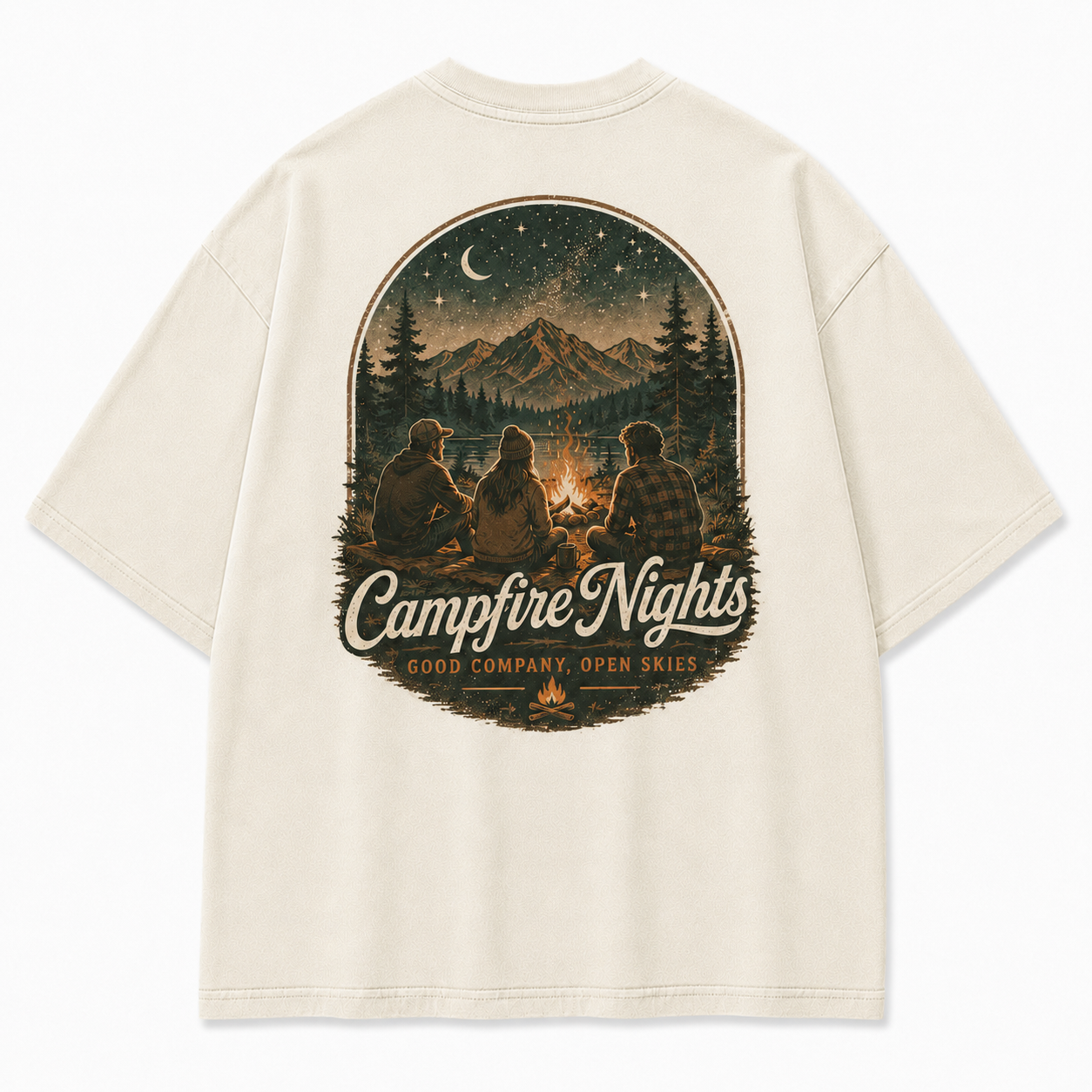 The Night We Felt Free Campfire Nights Graphic Tee