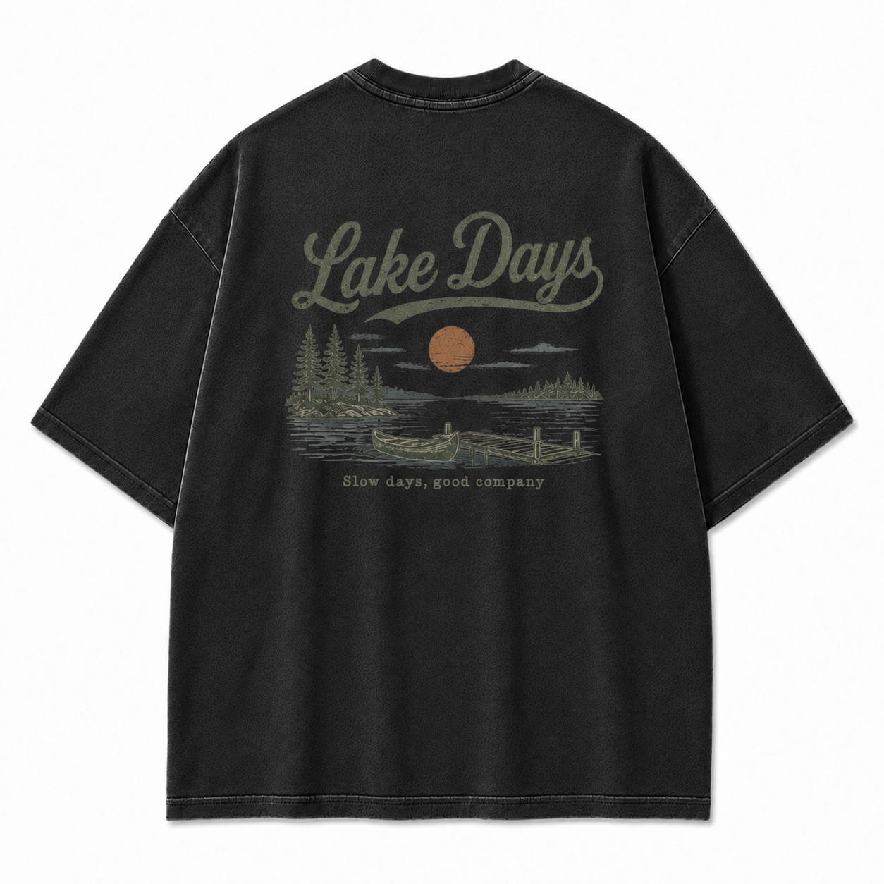 Where Slow Lake Days and Good Company Meet Tee