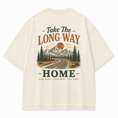 Slow Roads Full Heart Outdoor Graphic Tee