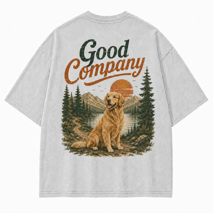 Where Good Company Comes with Four Paws Tee