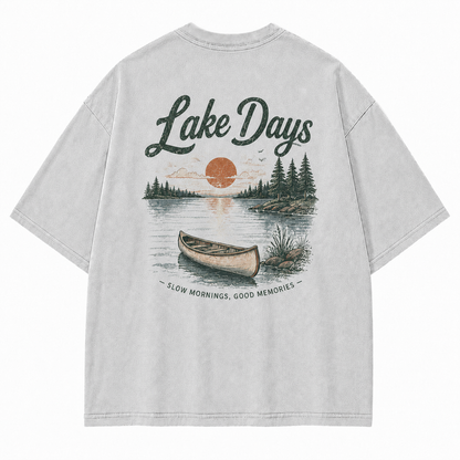 Where Quiet Lake Mornings Become Good Memories Tee